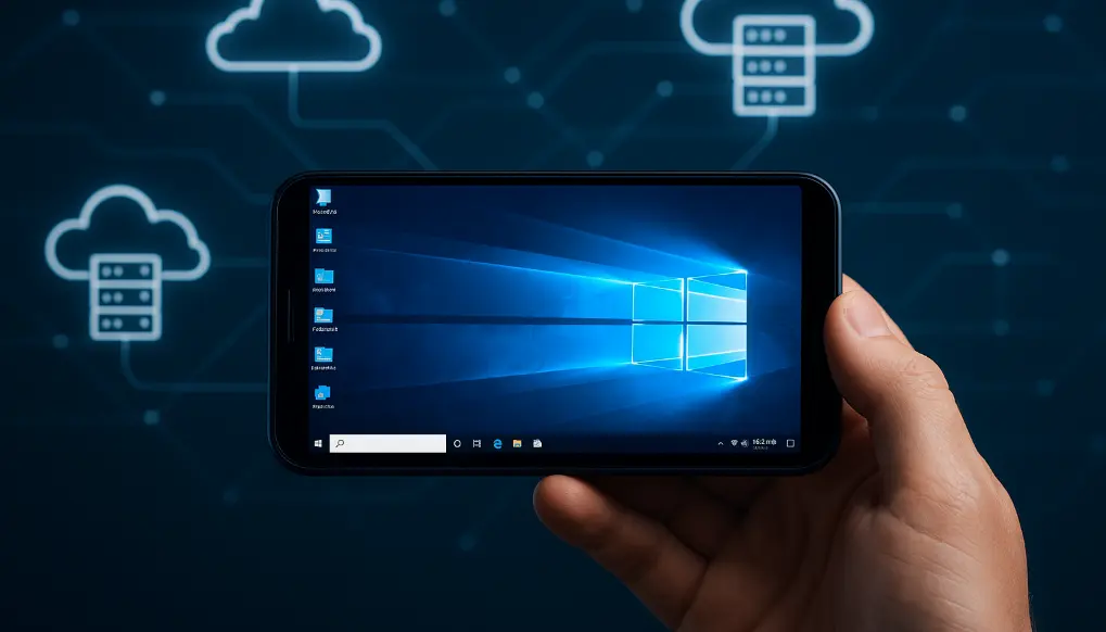 طريقة الأتصال بسطح المكتب البعيد VPS | RDP من الهاتف